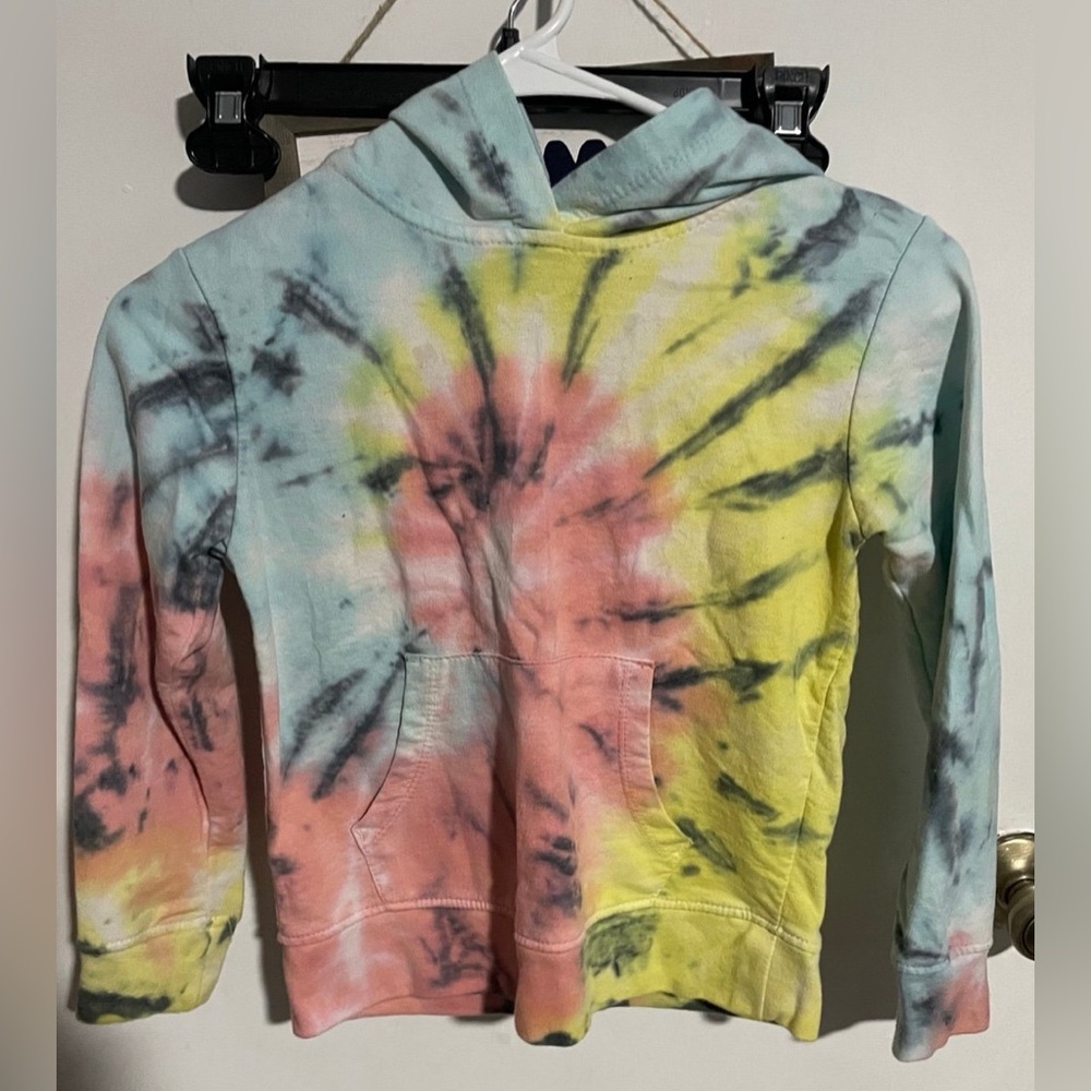 Kids tyedie hoodie sweatsuit size 7/8